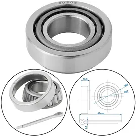 PRO PLUS Radlagersatz für Anhänger 25 x 52 x 16,2 mm