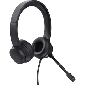 Trust HS-201 Over Ear Headset kabelgebunden Stereo Schwarz