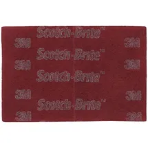 3M Scotch-Brite Handpad 7447 PRO, rot, 152 mm x 228 mm, A, very fine, Karton=20Stück
