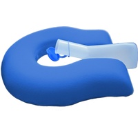 Pflegehome24® U-Form-Kissen Sitzkissen Sitzring Lagerungskissen Druckentlastung blau