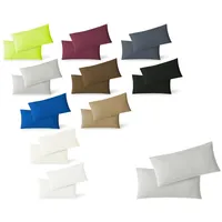 EXKLUSIV HEIMTEXTIL Kissenbezug Doppelpack mit Reißverschluss 40 x 80
