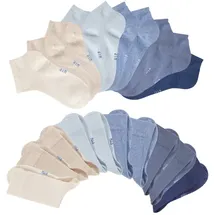 H.I.S. Basicsocken 20er Pack Beige/Blau 43-46