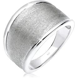 Elli Fingerring »Ring Basic Matt Trend Silber 925 Sterling Silber« Elli Silber 52