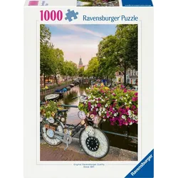 Ravensburger  12000780 Puzzle Fahrrad und Blumen in Amsterdam 1000 Teile 1200078...