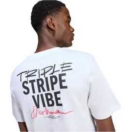 adidas Triple Stripe Vibe Graphic T-Shirt weiß XXL