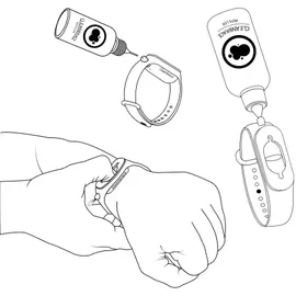 Cleanbrace Handdesinfektionsarmband grau