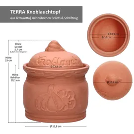Mambocat Knoblauchtopf Ø 12,8 cm 1-tlg. braun