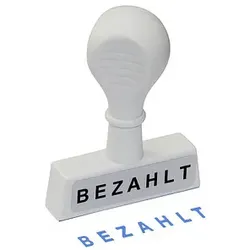 WEDO Textstempel "Bezahlt" ohne Logo, 1 St.