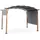 BIZZOTTO Pavillon Taormina aus Metall grau/anthrazit