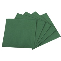 Funny Zelltuchservietten | 33 x 33 cm, 1/4 Falz, 3-lagig, grün|4er Pack (4 x 250 Stück)