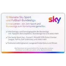 SKY Sport & Fußball-Bundesliga – 12 Monate Prepaid Abo
