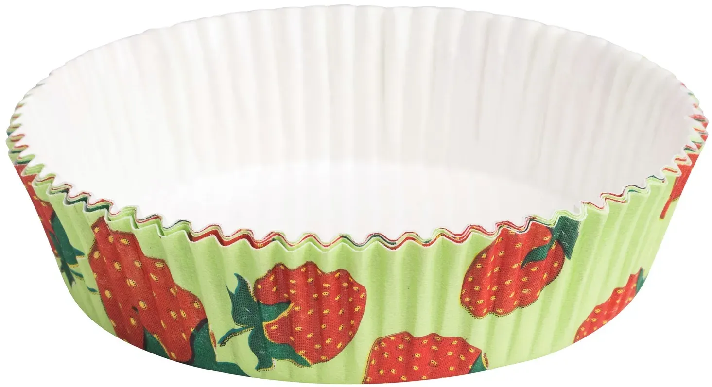 Tarte-Backform Quiche Obstkuchen, Erdbeere, fettdicht backfest 75x20 mm 12 Stk.