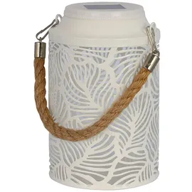 Lumi Jardin Solarleuchte Metall 11,5x17,5x11,5 cm 1 Stück beige