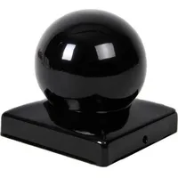 Pfostenkappe Schwarz Kugel für 7 x 7 cm Pfosten - pro Stück