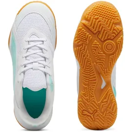 Puma Solarflash III Hallenschuhe Kinder 04 white/electric peppermint 37.5