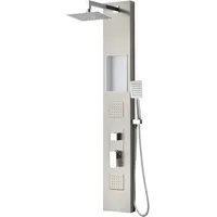 Badplaats Duschpaneel Monterra 140 x 20 cm – Aluminium-duschset