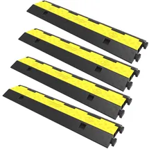 Vevor Kabelschutzmatte Kabelkanal schwarz Kabeldurchführung für Kabeldurchführungen auf Boden; Traglast: 4989 kg für Büro 101x24,5x5 cm
