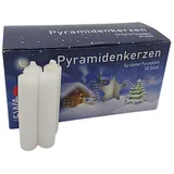 Buri Pyramidenkerzen 50 St. weiß