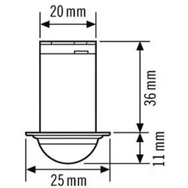 ESYLUX Deckenbewegungsmelder EB, 360 Grad MD-C 360i/6 mini