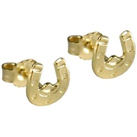 Gallay Paar Ohrstecker Ohrring 6x6mm Hufeisen glänzend 9Kt GOLD (1-tlg) goldfarben