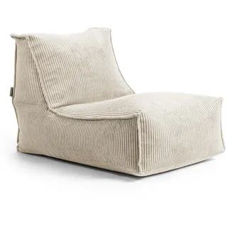 mokebo Sitzsack aus Cord Der Gelassene', Bean Bag, Relaxliege oder Bodenkissen in Beige