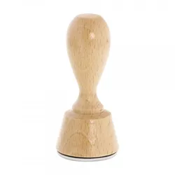 Holzstempel "Schön, dass du da bist" (Ø 40 mm)