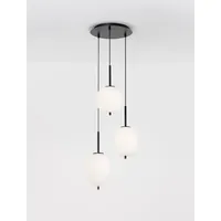 Nova Luce Lato 1-flg. 60 cm schwarz, weiß