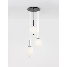 Nova Luce Lato 1-flg. 60 cm schwarz, weiß