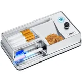 YRIIOMO Drehmaschine Tragbare elektrische Zigarettenmaschine mit automatischem, (Infrarotsensor und Zigaretteninjektor, mit automatischem Zähler, für, Zigarettenhülsen mit einem Durchmesser von 0,26 Zoll / 6,5 mm)