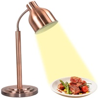 QUTBAG 2 x 250 W Doppelkopf-Speisewärmerlampe, Buffet-Wärmelampe, Speisewärmer, freistehende Speisewärmer-Lichter für gewerbliche Gastronomie, Buffet-Wärmetisch 1 B