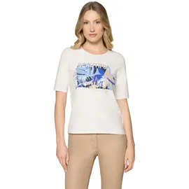Betty Barclay Rundhals-Shirt Patch Cream/Blau 36