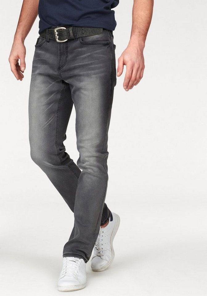 Bruno Banani Straight-Jeans Hutch grau