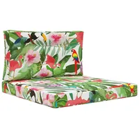 vidaXL Sofakissen für draußen 2 pcs 40 x 40 cm Bunt