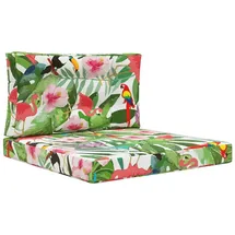 vidaXL Sofakissen für draußen 2 pcs 40 x 40 cm Bunt