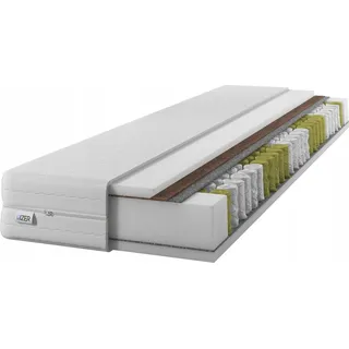 Matratze 7-Zonen-Doppelfederkernmatratze H3 H4 Coconut 180x200