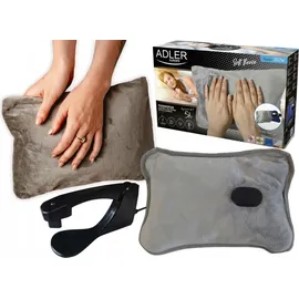 Adler AD 7427 Elektrische Wärmflasche mit weichem Bezug, Wärmflaschenwärmer 360 W, Wärmekissen
