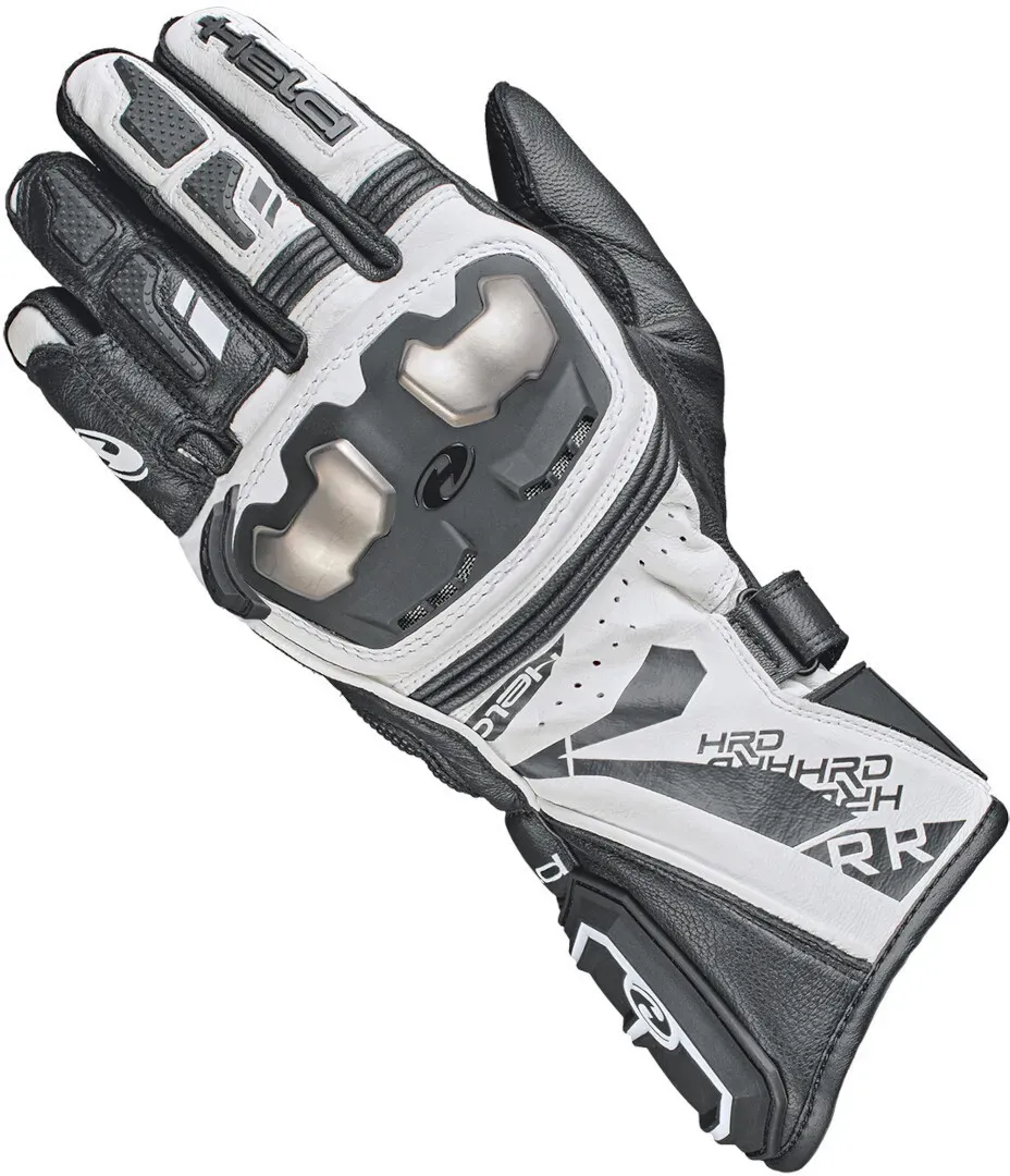 Held Akira RR Motorfiets handschoenen, zwart-wit, XL Voorman