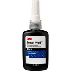 3M Scotch-Weld Anaerober Klebstoff zur Schraubensicherung TL43, Blau, 50 ml