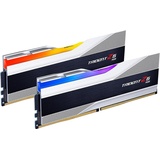 G.Skill Trident Z5 RGB silber DIMM Kit 64GB, DDR5-6400, CL32-39-39-102, on-die ECC (F5-6400J3239G32GX2-TZ5RS)