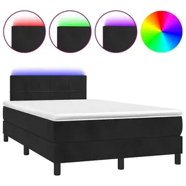vidaXL Boxspringbett 120 x 200 cm Schwarz
