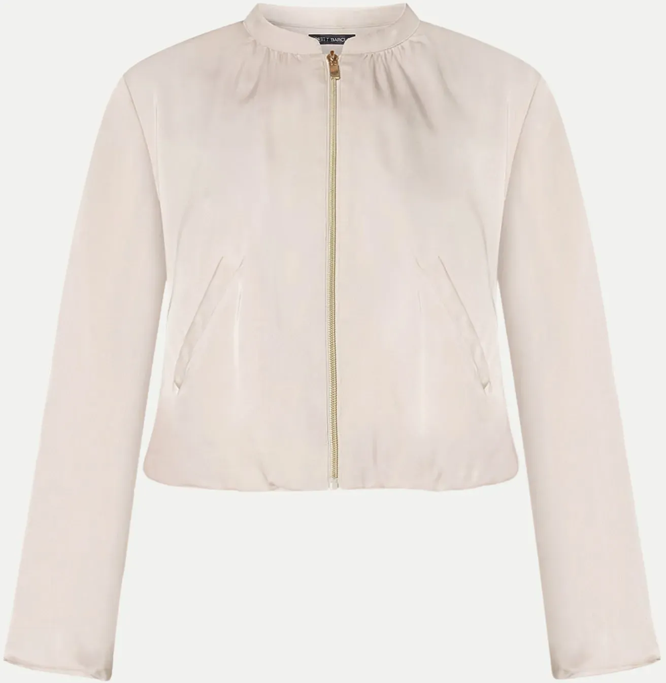 Blazerjacke mit Reißverschluß Beige 46