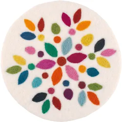 CILIO Untersetzer aus 100% Schafwolle LANA FIORE rund 21 cm