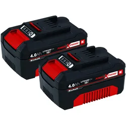 Einhell 18V Akku-Twinpack 4,0 Ah Power-X-Change plus LI-ION Akku Batterie