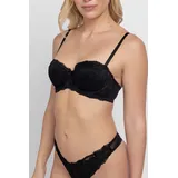 DORINA Balconette-BH "Perfect Lace", Damen, Gr. 75, Cup A, schwarz, Microtouch, Obermaterial: 90% Nylon, 10% Elasthan, BHs Balconette-BH, mit Spitze