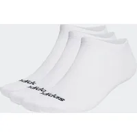 Adidas Thin Linear Low-Cut Socken 3 Paar White / Black 31-33