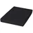 Jersey 90 x 200 - 100 x 220 cm schwarz