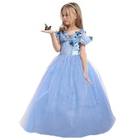 ELSA & ANNA Prinzessin Kleid Mädchen – Eiskönigin – Prinzessinnenkostüm – Mädchen Kleid für Partys, Geburtstage, Fasching, Karneval und Halloween – Prinzessin Kostüm Mädchen – 3-4 Jahre (CNDR5)