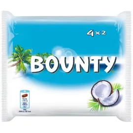 Bounty Schokoriegel, 228 g, je 57 g, 4 Riegel