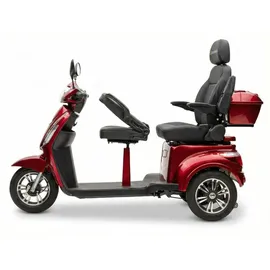 ECONELO E-Seniorenmobil Billy 2.0 3-Rad 1000 Watt Rot/Grau