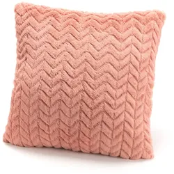 Rosa Chevron-Kissen 40x40 - Quadrat Polyester Amadeus 40x8 cm